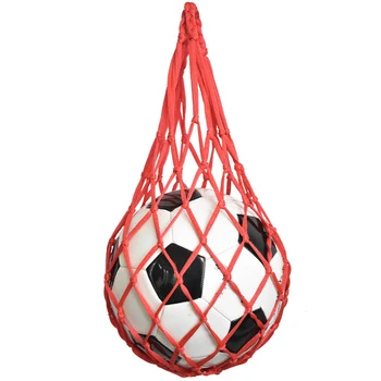 1 бр. чанта за футболна мрежа, найлонова чанта за съхранение, улични чанти за футбол, баскетбол, волейбол, чанта за носене, спортни топки, чанта за съхранение на топки