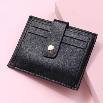 Най-новият женски мини чантата, кратък портфейл за монети, модерен мини-клатч от изкуствена кожа с няколко карти, държач за карти, мини-клатч за жени и момичета
