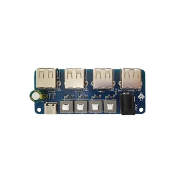 Разширителен модул за захранване на Модула кнопочного управление Източник на захранване 5 В 4-лентов USB Разпределителен щит Hub на храна