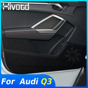 Hivotd За Audi Q3 2023-2019 Аксесоари За Автомобили Вратата Противоударная Тампон Етикети Защита От Въглеродни Влакна Вътрешната Страна На Ръба На Вратата Детайли За Филма